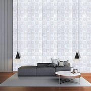 52 sq ft French Country Style 3D Self Adhesive Foam Wall Panels - White WLL_FOAM04_WHT