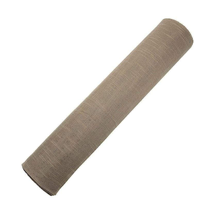 54" x 10 yards Faux Burlap Fabric Roll - Taupe FAB_54JUTE02_063