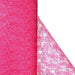 54" x 15 yards Glittered Lace Fabric Bolt - Fuchsia TUL_B54_033