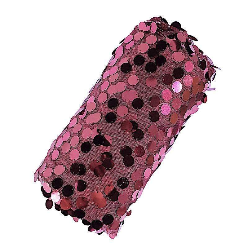 54" x 4 yards Mesh Fabric with Payette Sequins Fabric Bolt