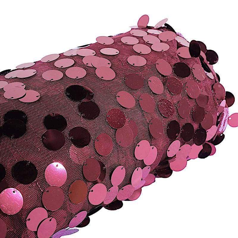 54" x 4 yards Mesh Fabric with Payette Sequins Fabric Bolt