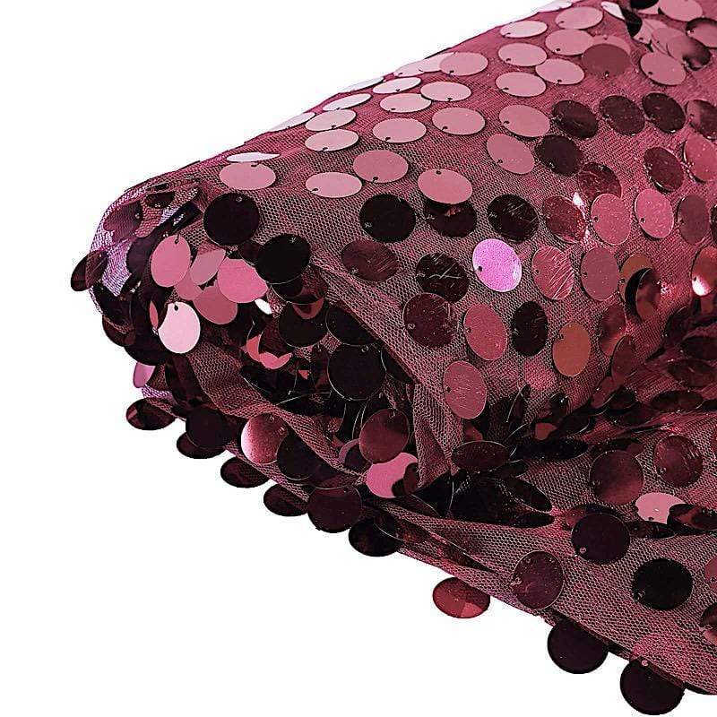 54" x 4 yards Mesh Fabric with Payette Sequins Fabric Bolt