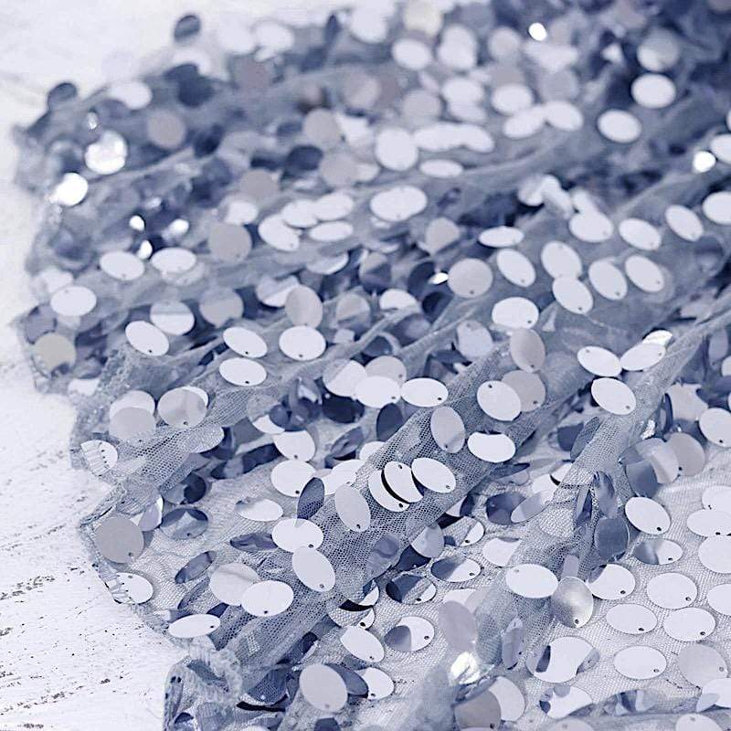 54" x 4 yards Mesh Fabric with Payette Sequins Fabric Bolt