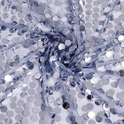 54" x 4 yards Mesh Fabric with Payette Sequins Fabric Bolt