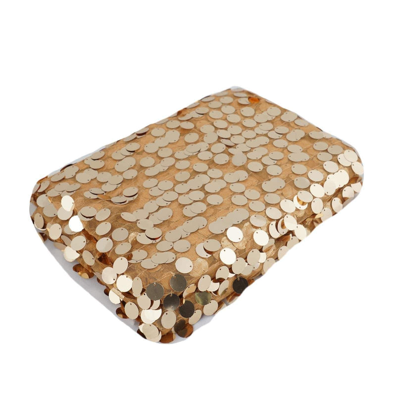 54" x 4 yards Mesh Fabric with Payette Sequins Fabric Bolt