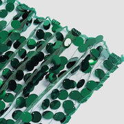 54" x 4 yards Mesh Fabric with Payette Sequins Fabric Bolt