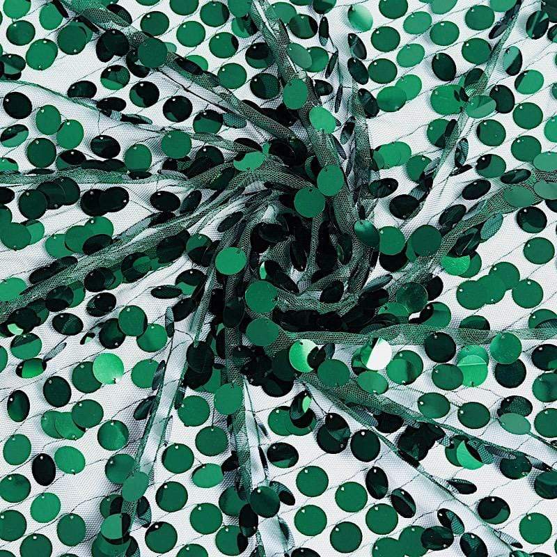 54" x 4 yards Mesh Fabric with Payette Sequins Fabric Bolt