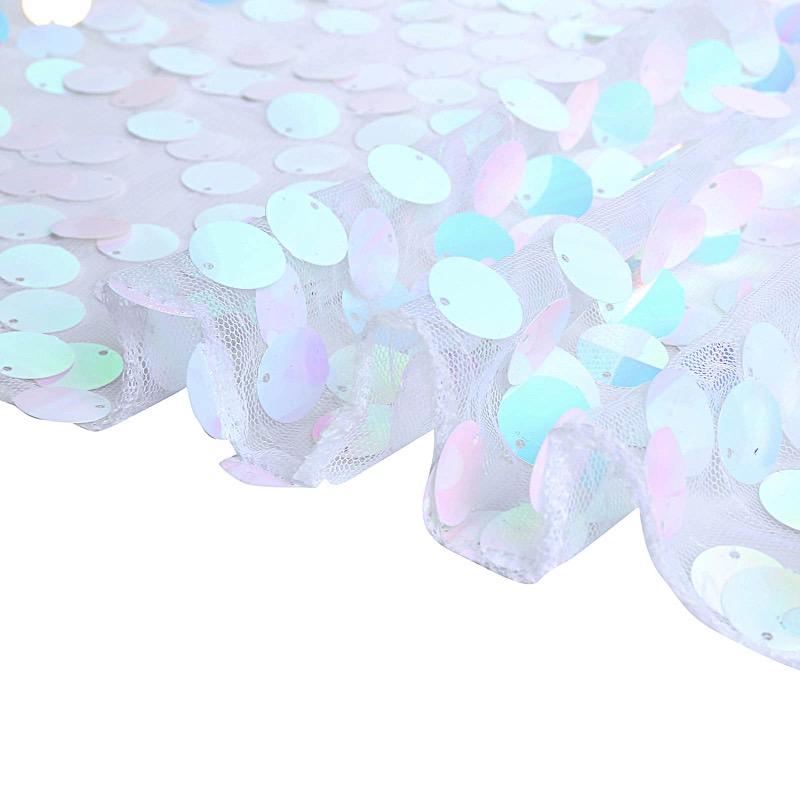 54" x 4 yards Mesh Fabric with Payette Sequins Fabric Bolt