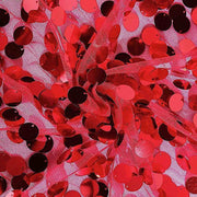 54" x 4 yards Mesh Fabric with Payette Sequins Fabric Bolt