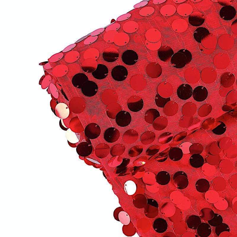 54" x 4 yards Mesh Fabric with Payette Sequins Fabric Bolt