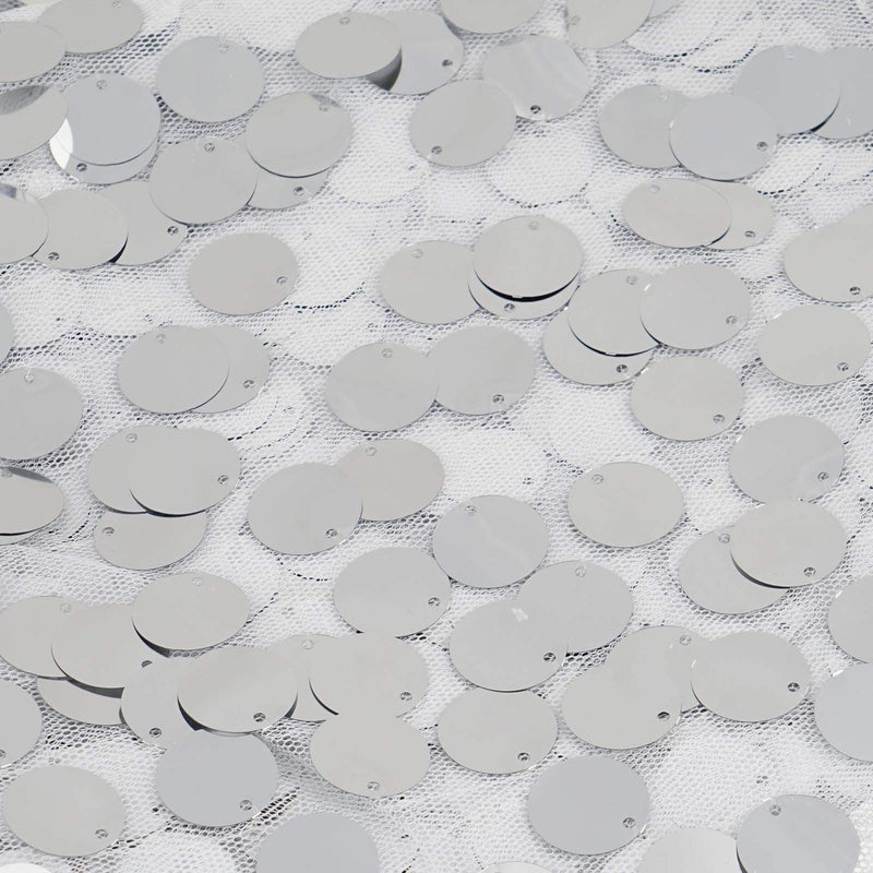 54" x 4 yards Mesh Fabric with Payette Sequins Fabric Bolt