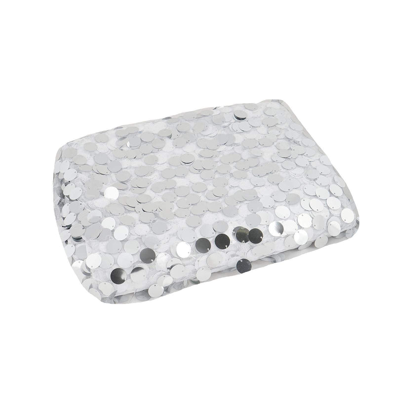 54" x 4 yards Mesh Fabric with Payette Sequins Fabric Bolt