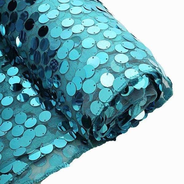 54" x 4 yards Mesh Fabric with Payette Sequins Fabric Bolt