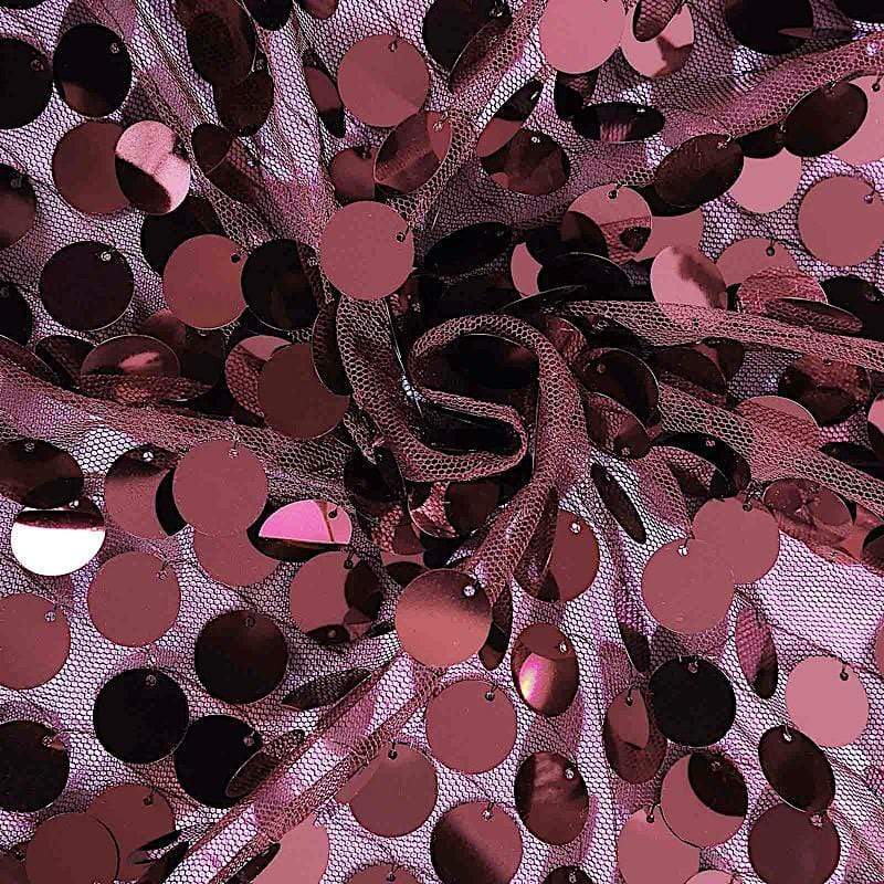 54" x 4 yards Mesh Fabric with Payette Sequins Fabric Bolt