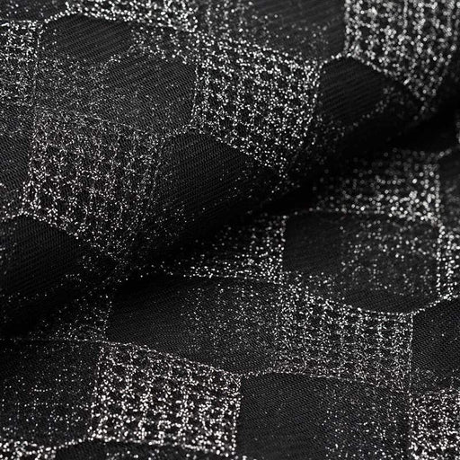 54" x 4 yards Polyester Checkered Fabric Bolt FAB_5447_BLK