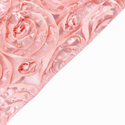 54" x 4 yards Satin Ribbon Roses Fabric Bolt