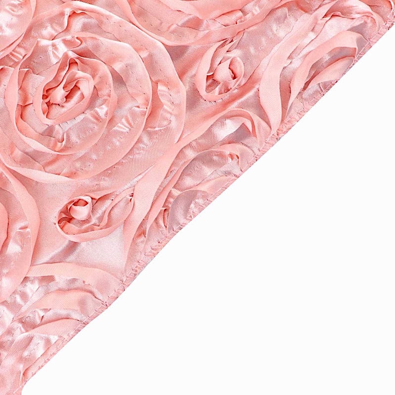 54" x 4 yards Satin Ribbon Roses Fabric Bolt
