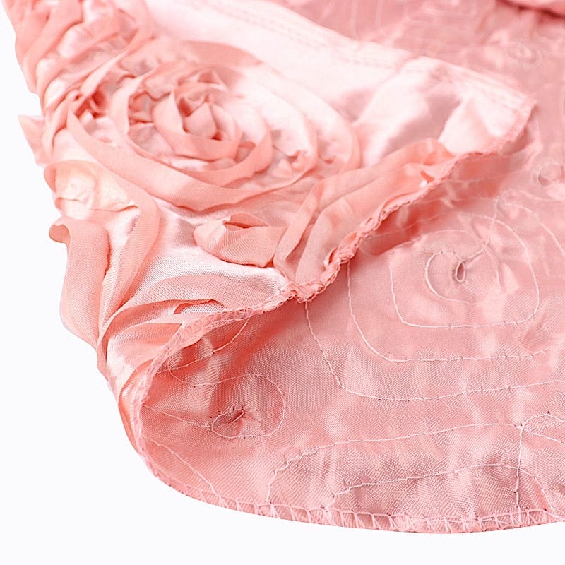 54" x 4 yards Satin Ribbon Roses Fabric Bolt