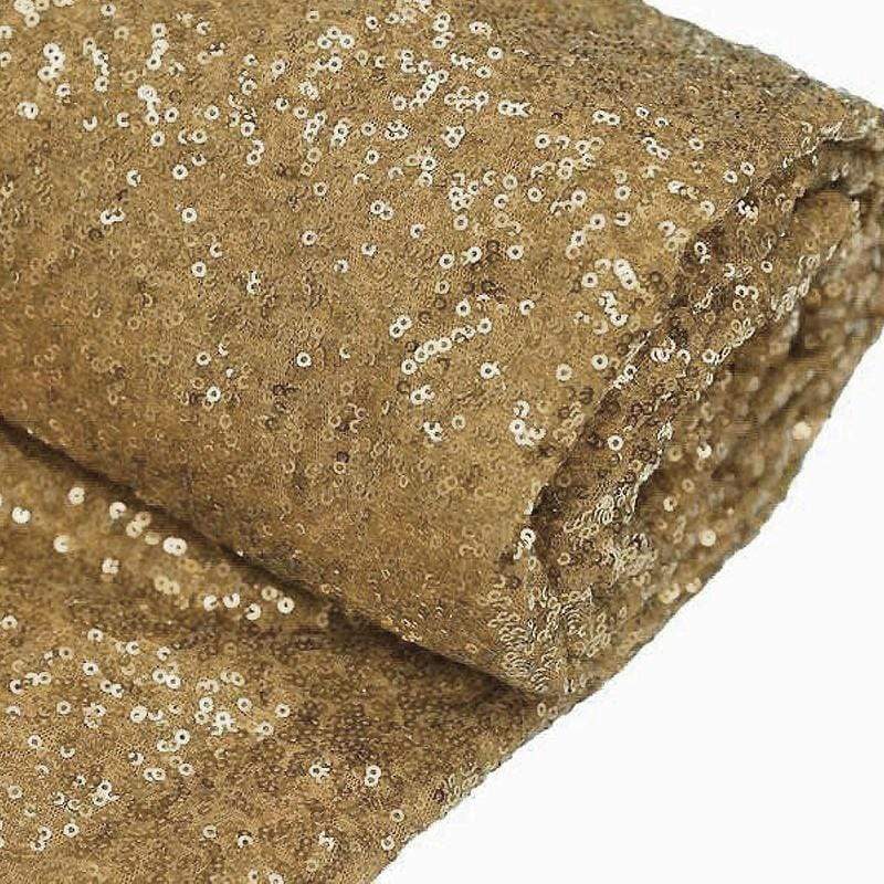 54" x 4 yards Sequined Fabric Bolt FAB_5402_GOLD
