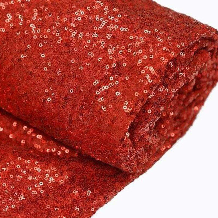 54" x 4 yards Sequined Fabric Bolt FAB_5402_RED
