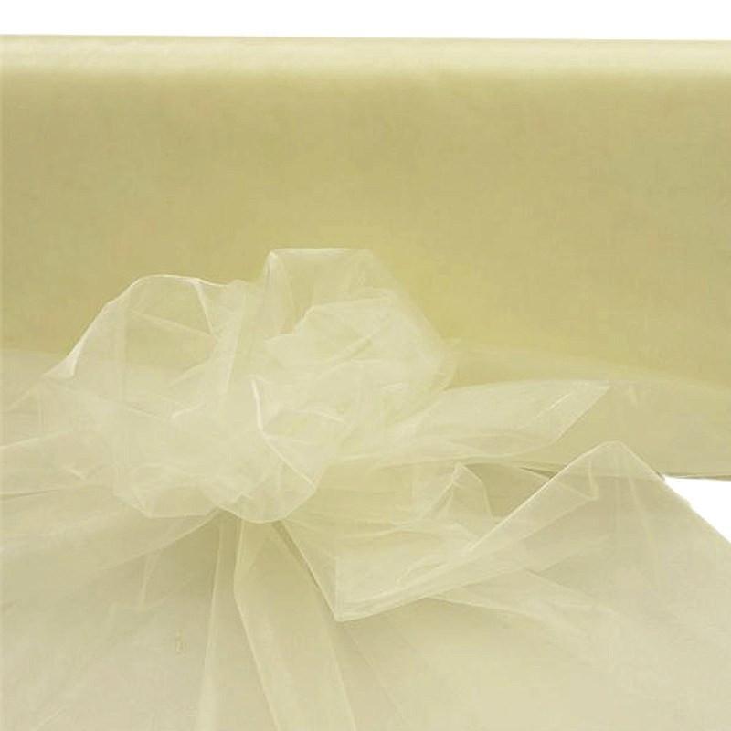 54" x 40 yards Crystal Organza Bolt ORG_54X40_IVR