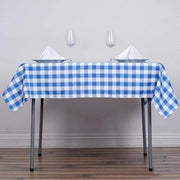 54" x 54" Checkered Gingham Polyester Tablecloth