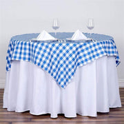 54" x 54" Checkered Gingham Polyester Tablecloth