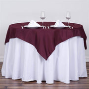 54" x 54" Polyester Square Tablecloth - Burgundy TAB_SQUR_54_BURG_POLY