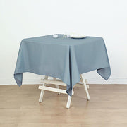 54" x 54" Polyester Square Tablecloth - Dusty Blue TAB_SQUR_54_086