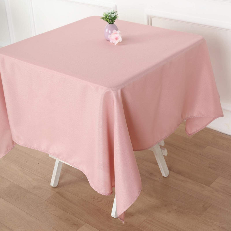54" x 54" Polyester Square Tablecloth - Dusty Rose TAB_SQUR_54_080_POLY