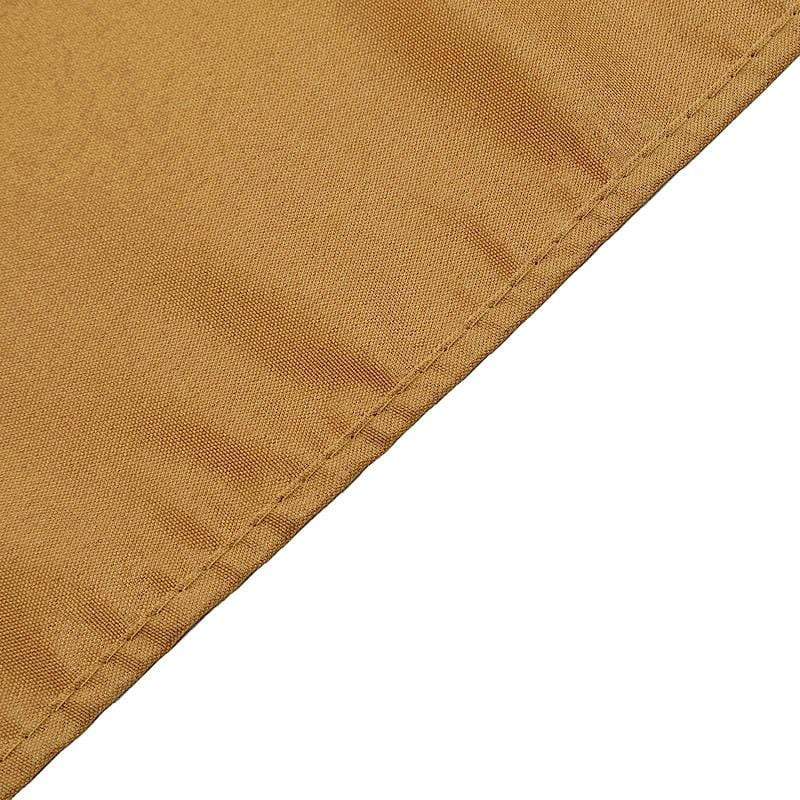 54" x 54" Polyester Square Tablecloth - Gold TAB_SQUR_54_GOLD_POLY