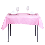 54" x 54" Polyester Square Tablecloth - Pink TAB_SQUR_54_PINK_POLY