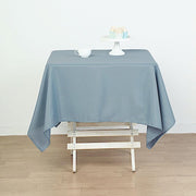 54" x 54" Polyester Square Tablecloth - Dusty Blue TAB_SQUR_54_086