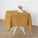 54" x 54" Polyester Square Tablecloth - Gold TAB_SQUR_54_GOLD_POLY