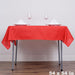 54" x 54" Polyester Square Tablecloth - Red TAB_SQUR_54_RED_POLY