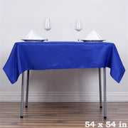 54" x 54" Polyester Square Tablecloth - Royal Blue TAB_SQUR_54_ROY_POLY