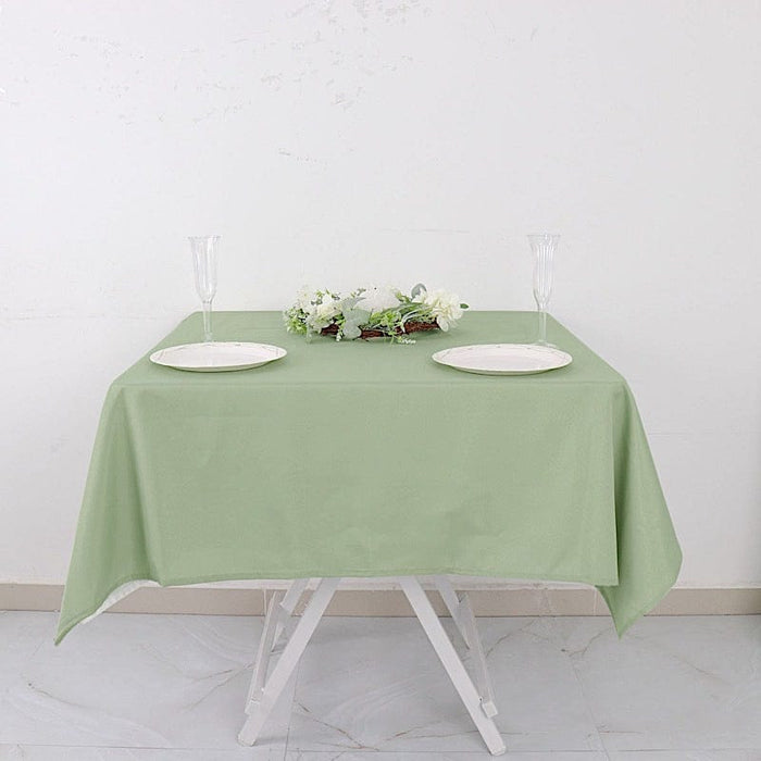54" x 54" Polyester Square Tablecloth TAB_SQUR_54_SAGE_POLY