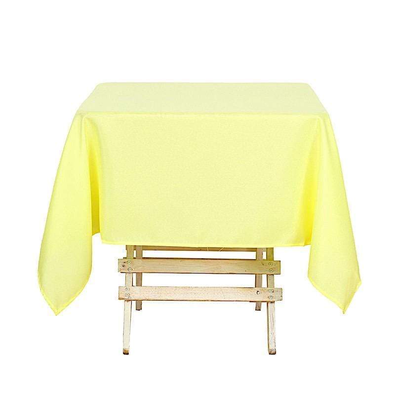 54" x 54" Polyester Square Tablecloth TAB_SQUR_54_YEL_POLY