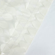 54" x 54" Taffeta Square Tablecloth with 3D Leaves Petals Design