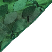 54" x 54" Taffeta Square Tablecloth with 3D Leaves Petals Design