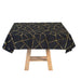 54"x54" Polyester Square Table Overlay with Metallic Geometric Pattern