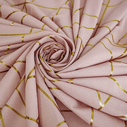 54"x54" Polyester Square Table Overlay with Metallic Geometric Pattern