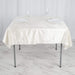 54"x54" Premium Velvet Square Table Overlay - Ivory TAB_VEL_5454_IVR