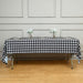 54x108" Checkered Disposable Plastic Table Cover Tablecloth