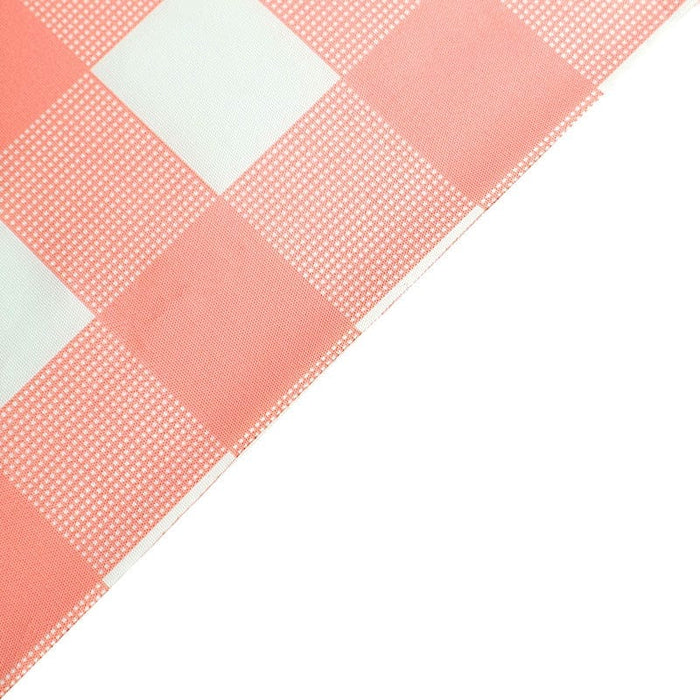 54x108" Checkered Disposable Plastic Table Cover Tablecloth