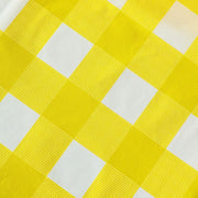 54x108" Checkered Disposable Plastic Table Cover Tablecloth