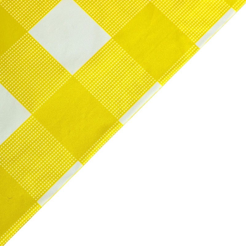 54x108" Checkered Disposable Plastic Table Cover Tablecloth