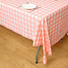 54x108" Checkered Disposable Plastic Table Cover Tablecloth TAB_PVC_CHK02_015