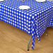 54x108" Checkered Disposable Plastic Table Cover Tablecloth TAB_PVC_CHK02_018