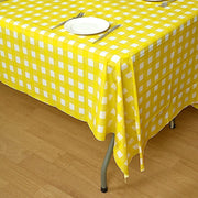 54x108" Checkered Disposable Plastic Table Cover Tablecloth TAB_PVC_CHK02_026